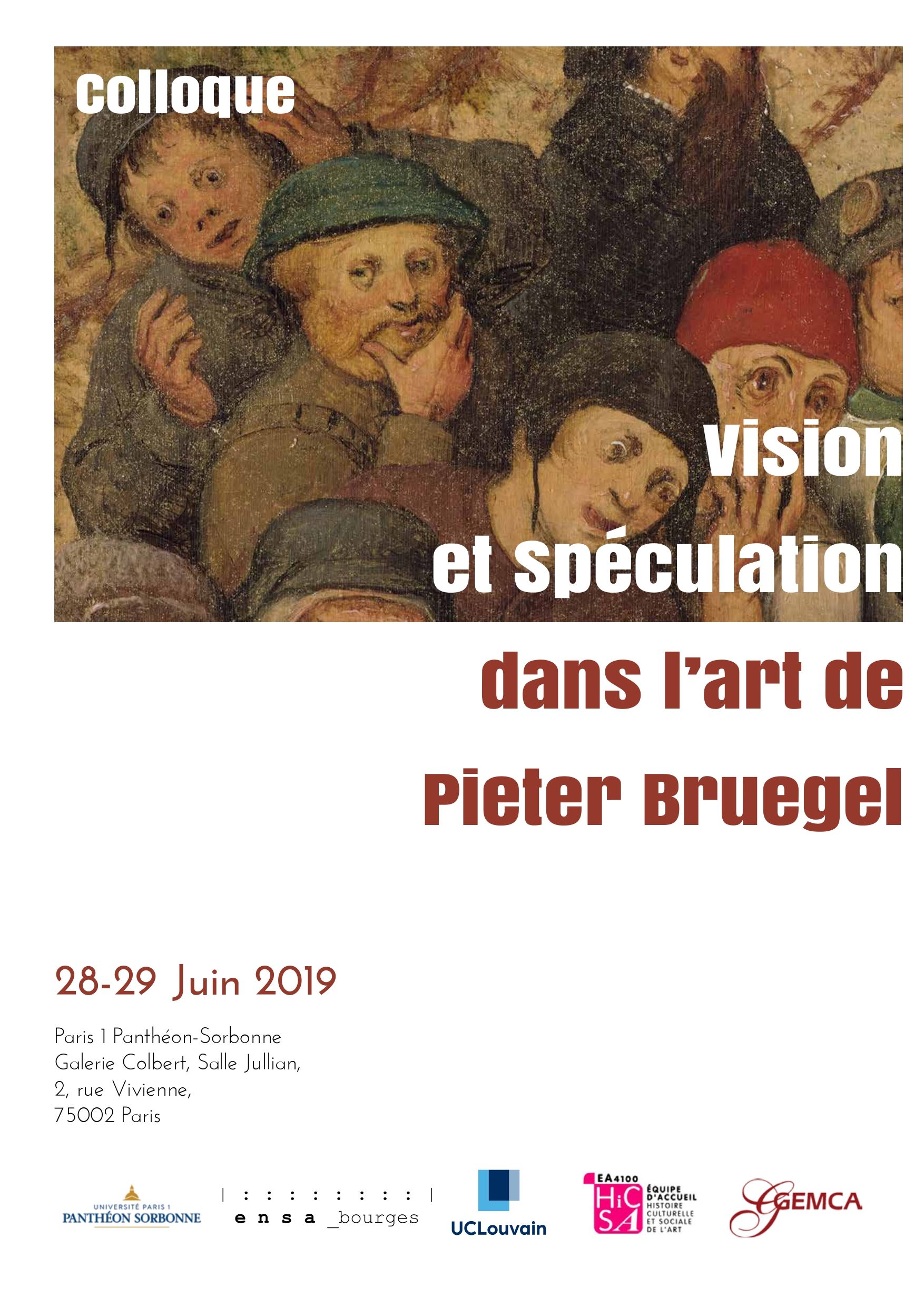 News - Colloque - Vision et spéculation dans l'art de Pieter Bruegel